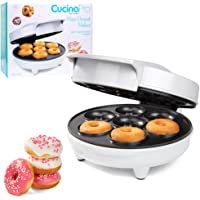 CucinaPro Mini Donut Maker - Electric Non-Stick Surface Makes 7 Small Doughnuts, Decorate or Ice Your Own for Kid…