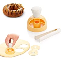 Donut Cake Mould with Dipping plier, DIY Doughnut Cutter Biscuit Stamp Mould Desserts Cutter Maker Mold Kitchen Baking…