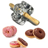 Metal Revolving Donut Cutter Maker Machine Mold Pastry Dough Baking Roller for Donuts Snack Cooking Baking