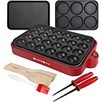 Health and Home Multifunction Nonstick Baking Maker with 3 Interchangeable Baking Plates for Fried Eggs, Fried Steak…