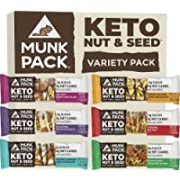 Munk Pack Keto Nut & Seed Bar | Keto Snacks | No Added Sugar, Soy and Gluten Free | 3g Net Carbs | Low Calorie Breakfast…