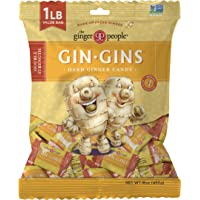 The Ginger People Gin Gins Hard Candy 1 pound bag, Double Strength, 16 Ounce