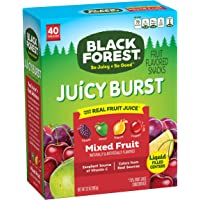 Black Forest Fruit Snacks Juicy Bursts, Mixed Fruit, 0.8 Ounce (40 Count)