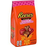 REESE'S Miniatures and Hearts Milk Chocolate Peanut Butter Candy, Valentine's Day, 23.75 oz Variety Bag