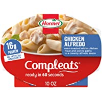 HORMEL COMPLEATS Chicken Alfredo Microwave Tray, 10 Ounces (Pack of 6)