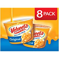 Velveeta Shells & Cheese Original Microwavable Shell Pasta & Cheese Sauce (8 ct Pack, 2.39 oz Cups)