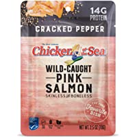 Chicken of the Sea Pink Salmon, Cracked Pepper, 2.5 Ounce (Pack of 12)