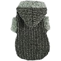 Fitwarm Knitted Sweatshirts for Dog Coats Sweater Pet Hooded Jackets, Grey