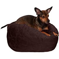 Furhaven Cozy Pet Beds for Small, Medium, and Large Dogs and Cats - Ultra Calming Plush Donut Bed, Beanbag Style Ball…