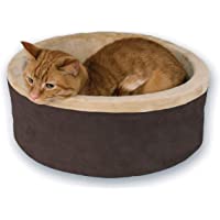 K&H Pet Products Heated Thermo-Kitty Heated Cat Bed Mocha/Tan - Multiple Sizes