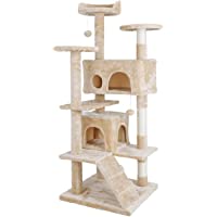 Nova Microdermabrasion 53 Inches Multi-Level Cat Tree Stand House Furniture Kittens Activity Tower with Scratching Posts…