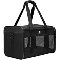 X-ZONE PET Cat Carrier Dog Carrier Pet Carrier for Small Medium Cats Dogs Puppies of 15 Lbs,Airline Approved Soft Sided…