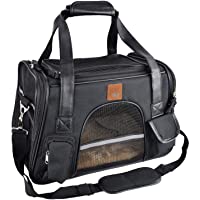 ScratchMe Pet Travel Carrier Soft Sided Portable Bag for Cats, Small Dogs, Kittens or Puppies, Collapsible, Durable…