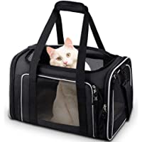 Comsmart Cat Carrier, Pet Carrier Airline Approved Pet Carrier Bag Collapsible 15 Lbs Dog Carrier for Small Medium Cats…