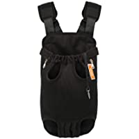 NICREW Legs Out Front Dog Carrier, Hands-Free Adjustable Pet Backpack Carrier, Wide Straps Shoulder Pads