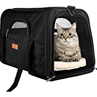 Cat Carrier Dog Carrier, Pet Travel Carrier Airline Approved for Small Dogs Cats, Portable Pet Transport Bag with…