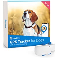 Tractive Waterproof GPS Dog Tracker - Location & Activity, Unlimited Range & Works with Any Collar (White - Newest Model…