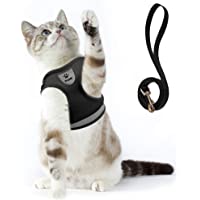 Supet Cat Harness and Leash Set for Walking Cat and Small Dog Harness Soft Mesh Puppy Harness Adjustable Cat Vest…