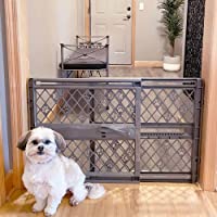 MYPET North States Paws 40" Portable Pet Gate: Expands & Locks in Place with no Tools. Pressure Mount. Fits 26"- 40…
