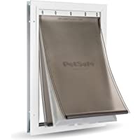 PetSafe Most Energy Efficient Pet Door Extreme Weather Aluminum Cat and Dog Door - 3 Flap Insulation - Easy DIY…