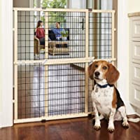MYPET North States 37" Tall & 48" Wide Wire Mesh Gate: Simply Expand and Lock in Place. Pressure Mount. Fits 29.5"- 48…