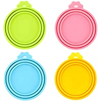 IVIA PET Food Can Lids, Universal BPA Free Silicone Can Lids Covers for Dog and Cat Food, One Can Cap Fit Most Standard…