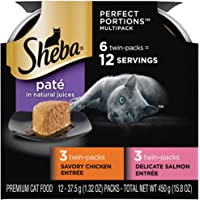 Sheba Perfect Portions Paté Wet Cat Food Tray Variety Packs
