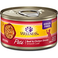 Wellness Complete Health Grain Free Wet Cat Food, Smooth Pate, Natural, Cat Food, Adult, Healthy Cat Food, No Wheat…