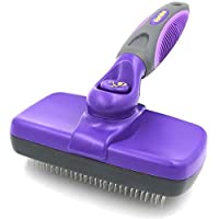 HERTZKO Self-Cleaning Slicker Brush for Dogs and Cats Pet Grooming Dematting Brush Easily Removes Mats, Tangles, and…