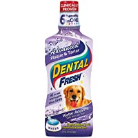 Dental Fresh Water Additive – Advanced Plaque and Tartar Formula for Dogs – Clinically Proven, Add to Pet’s Water Bowl…