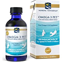 Nordic Naturals Omega 3 Pet - Fish Oil Liquid for Cats and Dogs, Omega-3s, EPA and DHA Supports Skin, Coat, Joint and…