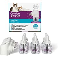 3 Diffusers Plus 6 Refills | Comfort Zone Multi-Cat Calming Kit (Value Pack) for a Peaceful Home | Veterinarian…