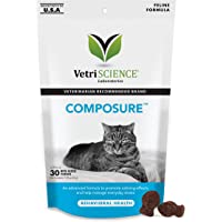 VetriScience Laboratories Composure, Calming Formula for Cats, 30 Bite-Sized Chews