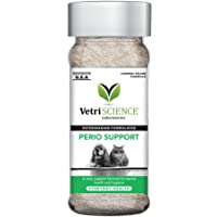 VetriScience Perio Support Teeth Cleaning Powder for Cats and Dogs, 4.2oz – Reduce Plaque By 20% - Bad Breath and Tartar…