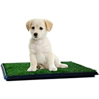 PETMAKER Artificial Grass Puppy Pad Collection - for Dogs and Small Pets – Portable Training Pad with Tray – Dog…