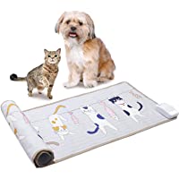 Printed Pet Scat Mat, Polyester Electric Repellent Mat, Touch Sensitive Shock Training Pad for Dogs, Cats to Protect…