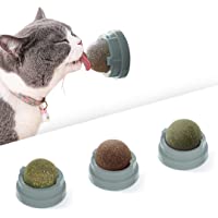 Potaroma 3 Silvervine Catnip Balls, Edible Kitty Toys for Cats Lick, Safe Healthy Kitten Chew Toys, Teeth Cleaning…
