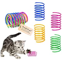 Andiker Cat Spiral Spring, 12 Pc Cat Creative Toy to Kill Time and Keep Fit Interactive cat Toy Durable Heavy Plastic…