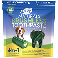 Ark Naturals Dog Brushless Toothpaste 4 in 1 with Toothpaste center, Dental Chews for Small Breeds, Vet Recommended for…