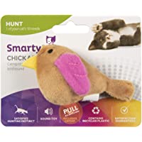 SmartyKat Chickadee Chirp, Electronic Sound Cat Toy, Soft Plush Interactive Chirping Bird, Filled with Catnip & Stuffing…