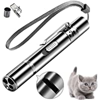 Cat Laser Toy, Red Dot LED Light Pointer Interactive Toys for Indoor Cats Dogs, Long Range 3 Modes Lazer Projection…
