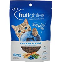 Fruitables Crunchy Cat Treats | Healthy Cat Treats with Limited Ingredients | Low Calorie | 2.5 Ounces