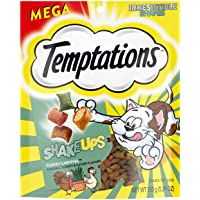 TEMPTATIONS MixUps & ShakeUps Crunchy and Soft Cat Treats, 5 - 6.3 oz. (10 Packs and Single Packs)