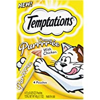 Temptations Creamy Purrrr-ee Lickable Purée Cat Treats, 44 Pouches, Multiple flavors