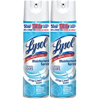 Lysol Disinfectant Spray, Sanitizing and Antibacterial Spray, For Disinfecting and Deodorizing, Crisp Linen, 2 Count, 19…