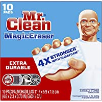 Mr. Clean Magic Eraser, Extra Durable Pro Version, Shoe, Bathroom, and Shower Cleaner, Cleaning Pads with Durafoam, 10…