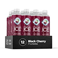 Sparkling Ice, Black Cherry Sparkling Water, Zero Sugar Flavored Water, with Vitamins and Antioxidants, Low Calorie…