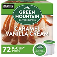 Green Mountain Coffee Roasters Caramel Vanilla Cream, Single-Serve Keurig K-Cup Pods, Flavored Light Roast Coffee, 12…