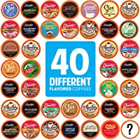 Two Rivers Coffee Flavored Coffee Pods Compatible with Keurig K Cup Brewers, Assorted Variety Pack Flavored Coffee, 40…