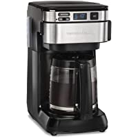 Hamilton Beach Programmable Coffee Maker, 12 Cups, Front Access Easy Fill, Pause & Serve, 3 Brewing Options, Black…